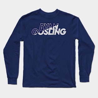 Ryan Gosling vector art fan works graphic design by ironpalette Long Sleeve T-Shirt